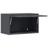 vidaXL Wall Cabinet for Garage with Gas-lift Door Anthracite