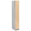 vidaXL Wardrobe Grey Sonoma Engineered wood Compact Wardrobe