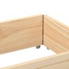 vidaXL Garden Planter Natural wood Solid pine wood, galvanized metal