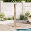 vidaXL Garden Shower Beige 60 x 80 x 214 cm Poly rattan