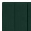 vidaXL Headboard Cushion Dark Green Velvet (100% Polyester) 47.2 in