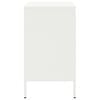 vidaXL Bedside Cabinet Set of 2 White Cold-rolled steel