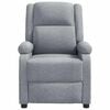 vidaXL Massage Chair Light Gray Fabric (100% polyester), Foam, Metal, Wood