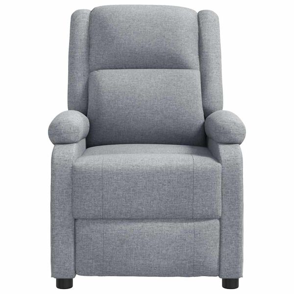 vidaXL Massage Chair Light Gray Fabric (100% polyester), Foam, Metal, Wood