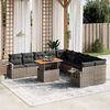 vidaXL Garden Sofa Set Gray