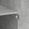 vidaXL Storage Cabinet Concrete Grey Engineered Wood Tall