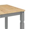 vidaXL Dining Table Gray Solid pine wood with a honey wax finish
