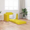 vidaXL Sofa Bed Yellow 38.58 x 27.95 x 32.68 in Velvet