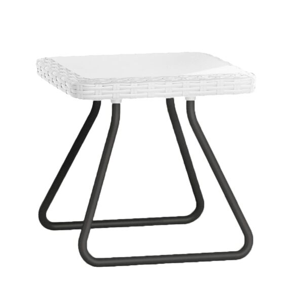 Keter Patio Furniture Set White Plastic PP Compact Modern