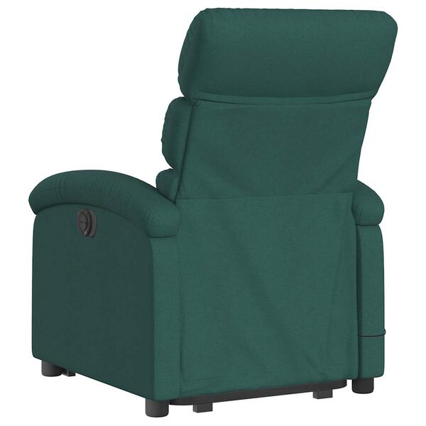 vidaXL Electric Stand Up Massage Recliner Chair Dark Green