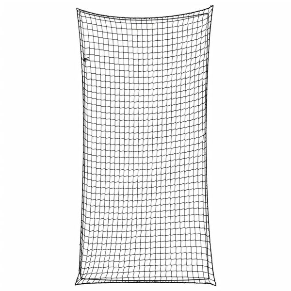 vidaXL Trailer Net with Elastic Rope Black 19.7x9.8' PP