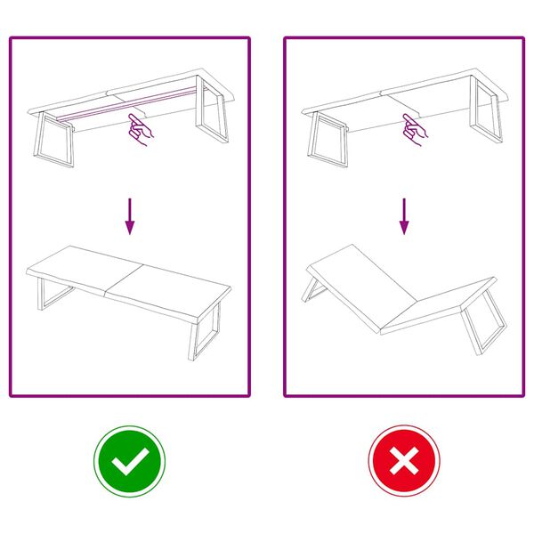 vidaXL Table Top Light brown Solid oak wood One Size Fits All Foldable