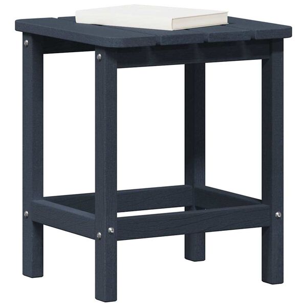 vidaXL Adirondack Side Table Navy blue 38 x 38 x 46 cm HDPE