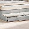 vidaXL Bed Drawers with Drawer Concrete Grey 59.06 x 14.37 x 6.50 in