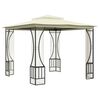 vidaXL Gazebo with with Nets 9.8'x9.8'x8.7' Cream