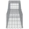 vidaXL Gabion Basket Set of 6 Silver Galvanized iron Large Durable
