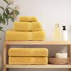 vidaXL Sauna Towel Set of 4 Gold 100% Cotton 31.5 x 78.7 in