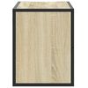 vidaXL TV Cabinet Sonoma Oak Engineered wood, metal 31.5 in long