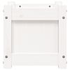 vidaXL Garden Planter White Solid pine wood 12.2 in Decorative Inlays