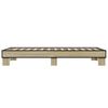 vidaXL Bed Frame Sonoma Oak Engineered wood, Metal Small Single Durable