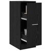 vidaXL Apothecary Cabinet Black oak 30 x 41 x 77.5 cm Engineered wood