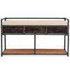 vidaXL Storage Bench Black, Brown, Cream
