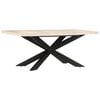 vidaXL Dining Table Bleached Mango Wood Solid Bleached Mango Wood