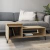 vidaXL Coffee Table Sonoma Oak Engineered wood, Metal Medium