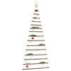 vidaXL&nbsp;Hanging Christmas Tree with Top Star 39.4x82.7" Natural Branch