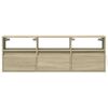 vidaXL TV Wall Cabinet Sonoma Oak Engineered Wood Medium TV Wall Cabinet