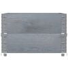 vidaXL Pallet Collars 2 pcs Grey 31.5x23.6" Solid Wood Pine