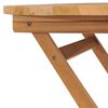 vidaXL Dining Table Warm Brown Teak Wood Medium Foldable Folding Table
