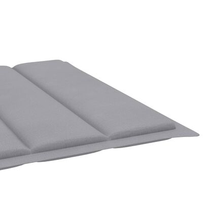 vidaXL Sun Lounger Cushion Gray 78.7"x27.6"x1.2" Fabric
