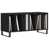 vidaXL Record Cabinet Black Engineered wood, iron 39.4x15.0x18.9 in