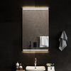 vidaXL Led Bathroom Mirror Transparent Glass 23.6x39.4 in
