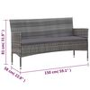 vidaXL Sofa Set Grey
