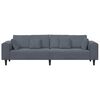 vidaXL Sofa with Cushion Dark Grey 98.43 x 30.31 x 29.92 in Velvet