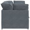 vidaXL Modular Sofa Dark Grey Velvet, Metal, Foam Oversized Modular