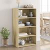 vidaXL Highboard Sonoma oak Engineered wood Standard Storage