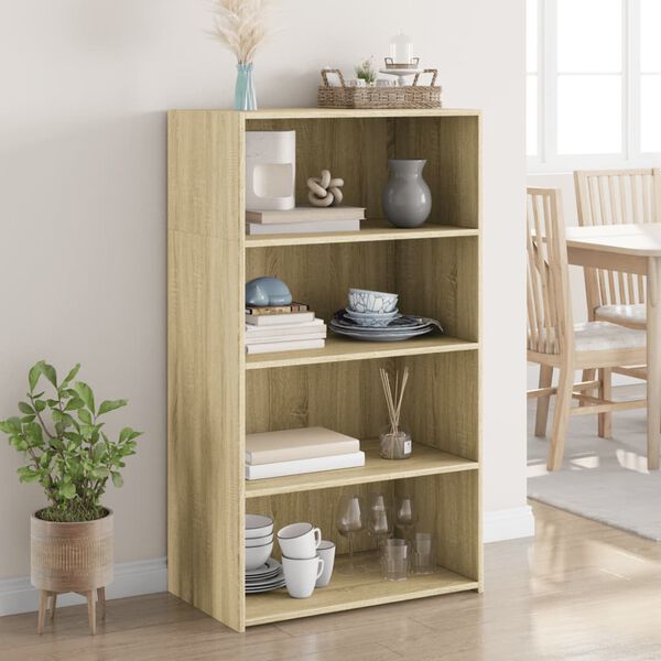 vidaXL Highboard Sonoma oak Engineered wood Standard Storage