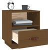 vidaXL Bedside Cabinet Honey Brown