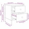 vidaXL Bedside Cabinet with Drawer artisan oak 40 x 42 x 50 cm