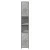 vidaXL Bathroom Furniture Set Concrete Gray Engineered Wood Medium
