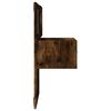 vidaXL Wall-mounted Bedside Cabinet Set of 2 Smoked oak Engineered wood