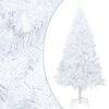 vidaXL Artificial Pre-lit Christmas Tree with Ball Set White 47.2" PVC