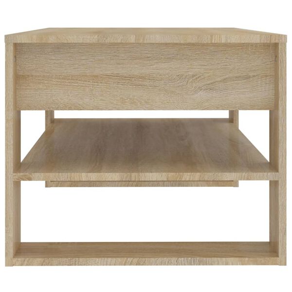 vidaXL Coffee Table Sonoma oak Engineered wood Medium Coffee Table