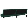 vidaXL Sofa Bed Dark Green Velvet (100% polyester), wood, plastic Compact