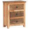 vidaXL Sideboard Natural wood tones Solid acacia wood, solid reclaimed wood