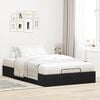 vidaXL Ottoman Bed Frame Black Velvet, Metal, Plywood, Engineered Wood