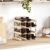 vidaXL Wine Rack for 12 Bottles Solid Pinewood
